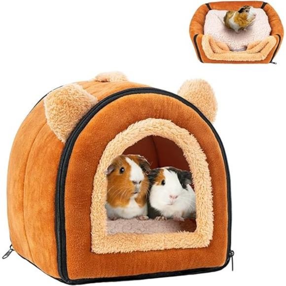 Pet Soft Guinea Pig Bed Rabbit Bed Cozy Guinea Pig Hideout House Bunny Hideout - Picture 8 of 8